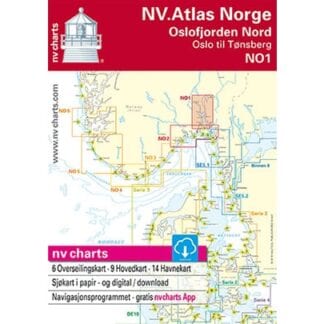 NV. Verlag båtsportkort Atlas serie NO1 utgåva 2018