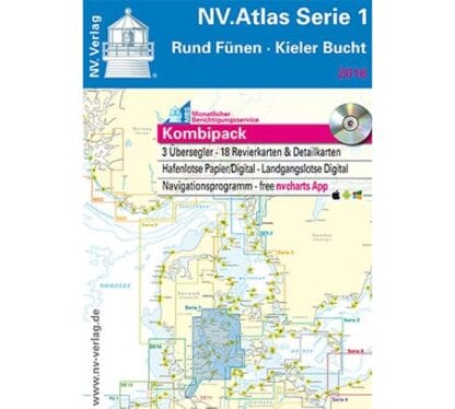 NV. Verlag båtsportkort Atlas serie 1 utgåva 2018