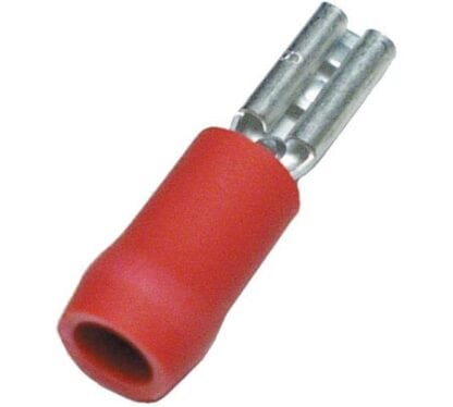 Flatstiftshylsa röd 2,8 mm 10-pack (kabelarea 0,75 - 1,5 mm²)