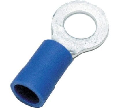 Ringkabelsko blå M6 10-pack (kabelarea 1,5 - 2,5 mm²)
