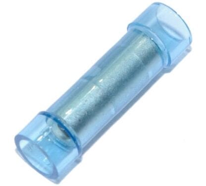 Skarvhylsa med krympslang blå 5-pack (kabelarea 1,5 - 2,5 mm²)