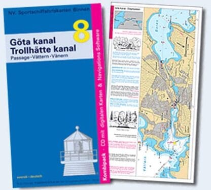 NV. Verlag båtsportkort serie Göta Kanal, Trollhätte Kanal och Göta Älv utgåva 2016
