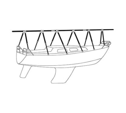 Täckställning för segelbåt