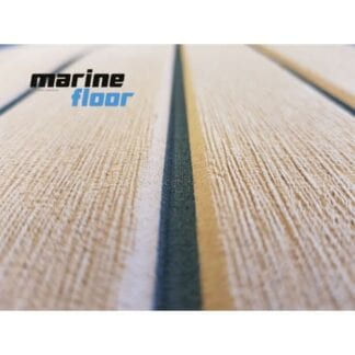 Marine floor teak-look svart